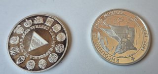 Monedas Plata Encuentro Dos Mundos