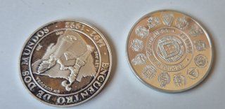 Monedas Plata Encuentro Dos Mundos