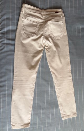 Pantalón pitillo blanco Massimo Dutti