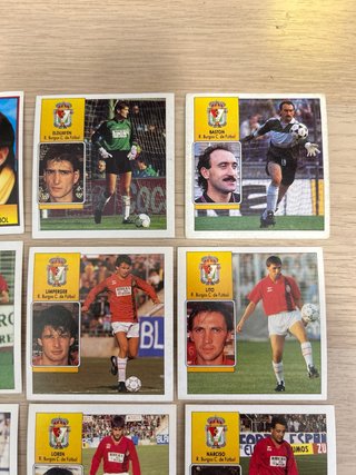Lote 16 cromos Real Burgos Liga 92-93