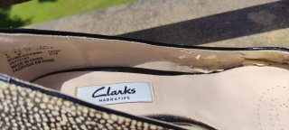 Zapatos Clarks tacón medio estampados