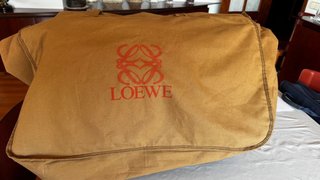 Bolsa Loewe Vintage Lona y Piel Negra
