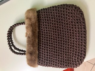 Borsa fatta a mano marrone