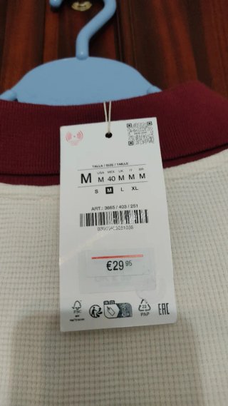 Polo Zara Hombre Talla M