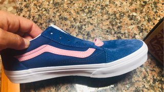 Zapatillas Vans Azul y Rosa Nuevas