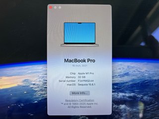 MacBook Pro M1 16 32GB