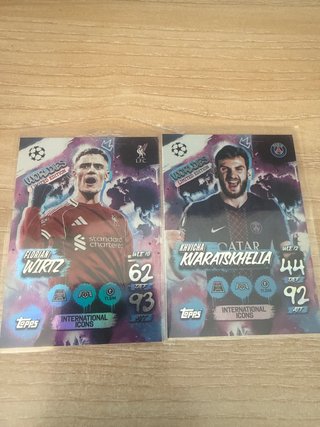 2 Cartas Topps Edición Limitada Worldies