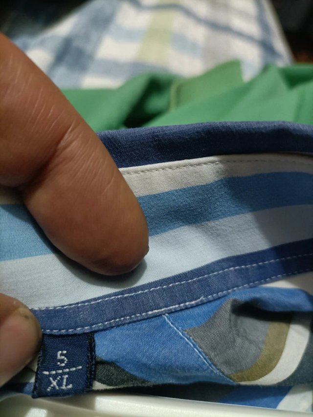 Camicia Burberry a righe uomo XL