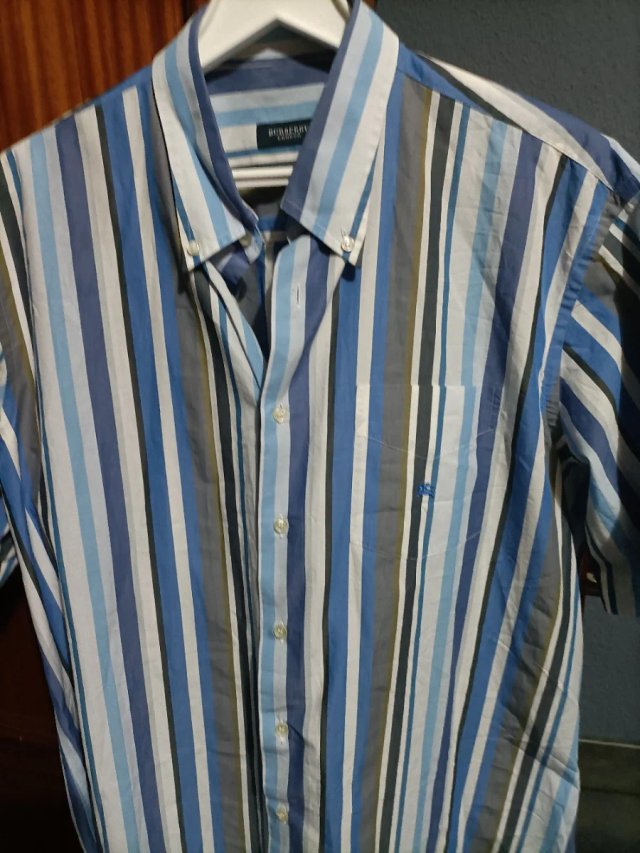 Camicia Burberry a righe uomo XL
