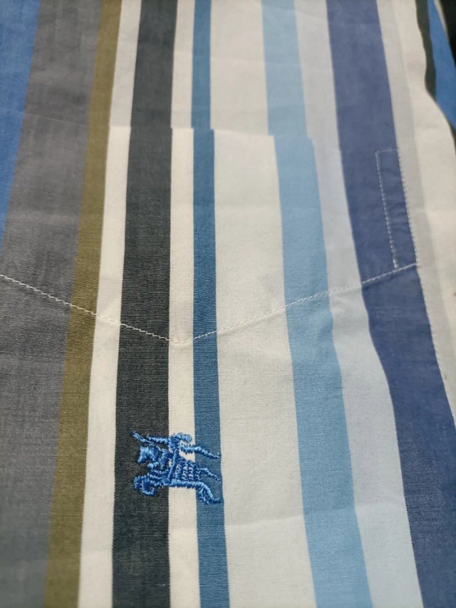Camicia Burberry a righe uomo XL