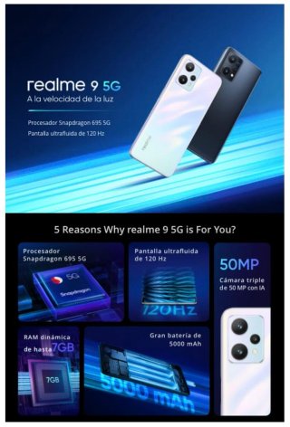 Realme 9 5G 64GB Blanco