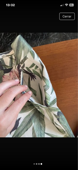 Pantalones Stradivarius Estampado Floral Talla 36