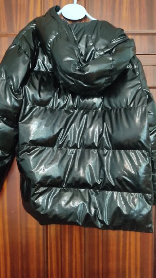 Abrigo acolchado Shein negro talla M