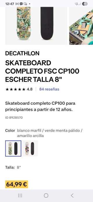 Skate Board complete / 100 decathlon