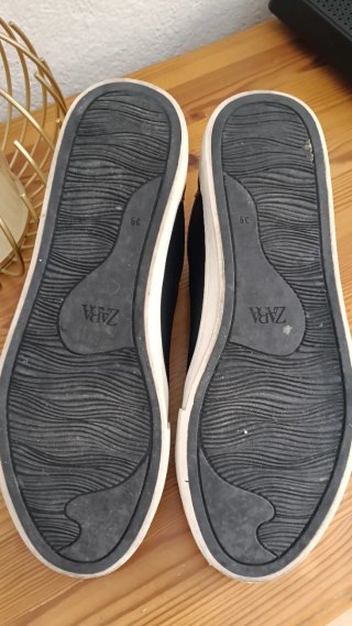 Zapatos Zara Azul y Marrón Talla 39