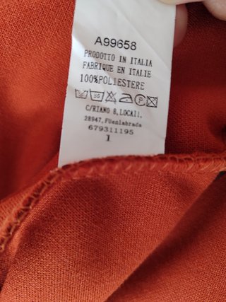 Capa corta naranja caldera talla única