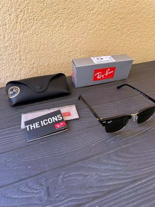 Gafas Ray-Ban Clubmaster Negras y Doradas