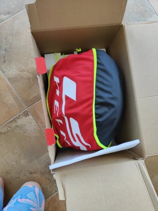 Casco de moto LS2 azul