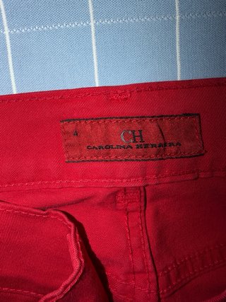 Pantalón Carolina Herrera Rojo