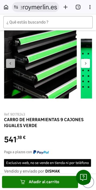 Carro JBM 9 cajones verde