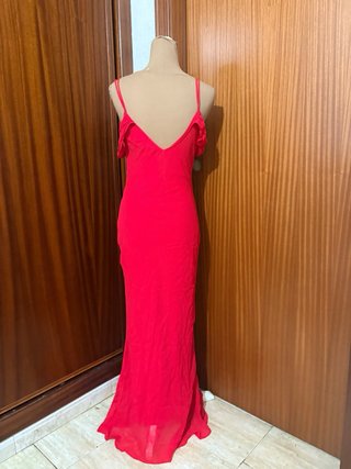 Vestido de fiesta coral
