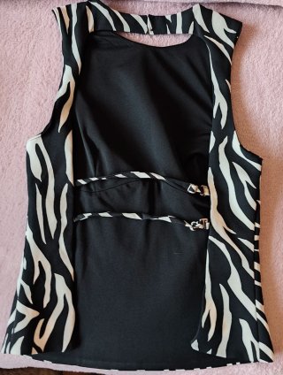 Top Zara Animal Print Talla XS