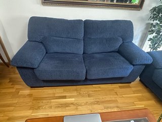 Sofas azules de tela