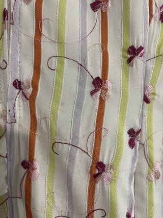 Traje Flamenca Blanco Flores Bordadas