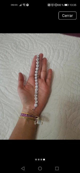 Pulsera de cristal con corazones