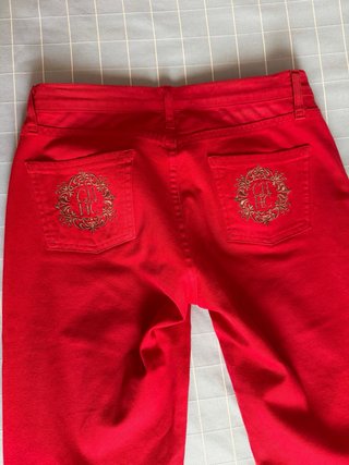 Pantalón Carolina Herrera Rojo