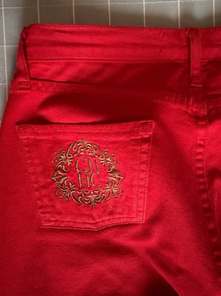 Pantalón Carolina Herrera Rojo