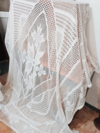 Corcha de hilo para cama de matrimonio