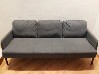 Sofá IKEA 3 plazas gris tela