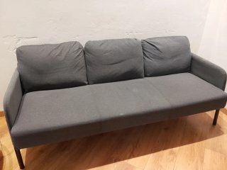 Sofá IKEA 3 plazas gris tela
