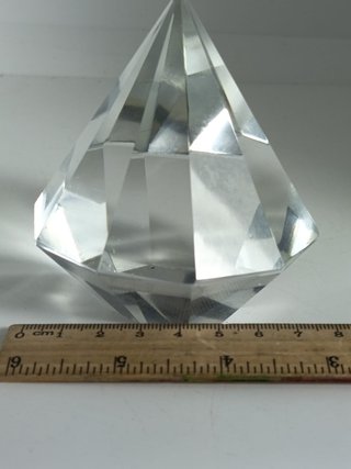 Pisapapeles cristal tallado vintage diamante