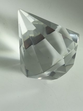 Pisapapeles cristal tallado vintage diamante