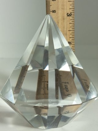 Pisapapeles cristal tallado vintage diamante