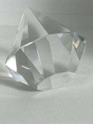 Pisapapeles cristal tallado vintage diamante