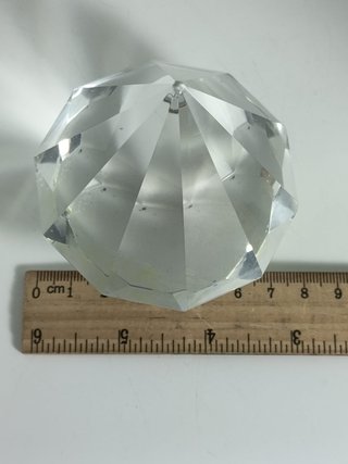 Pisapapeles cristal tallado vintage diamante