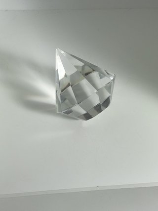 Pisapapeles cristal tallado vintage diamante