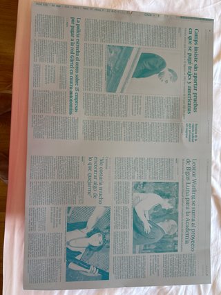 Plancha Periódico El País 2011