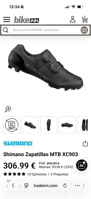 Shimano Sphyre MTb Negras Talla 45