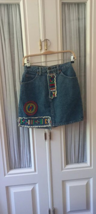 Falda vaquera mini vintage