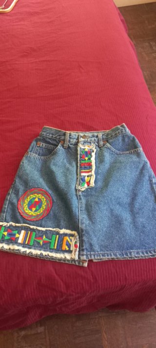 Falda vaquera mini vintage