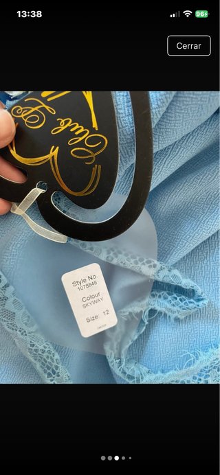 Vestido largo invitada azul