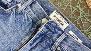 Pantalones vaqueros PULL&BEAR negros Talla S