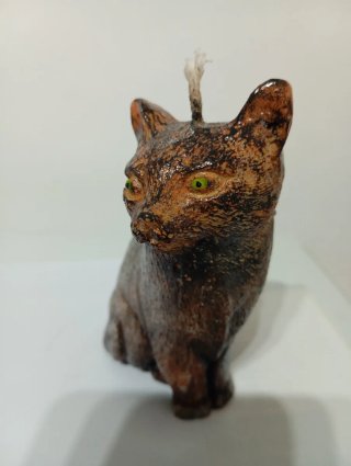 Candela gattino in cera