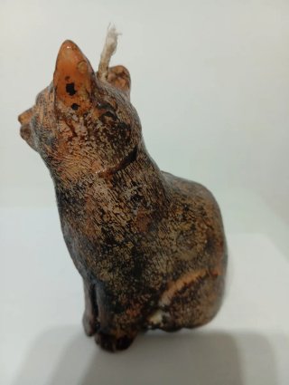 Candela gattino in cera