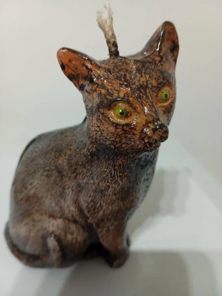 Candela gattino in cera