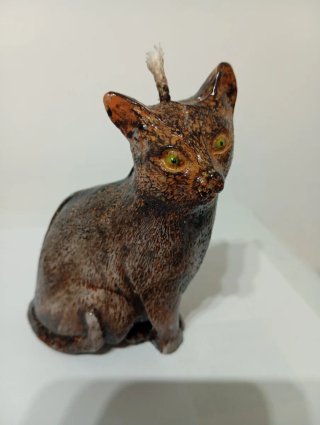 Candela gattino in cera
